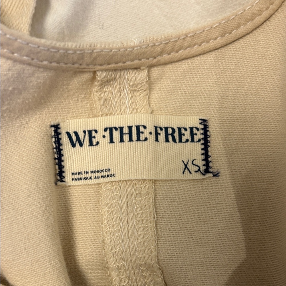 Free People High Roller Cream Jumpsuit - Picture 3 of 3
